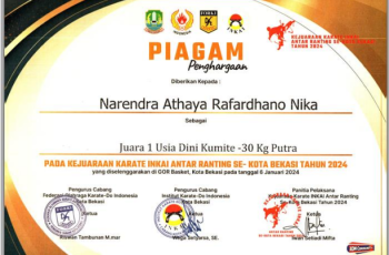 Kejuaraan Karate INKAI antar Rating Se- Kota Bekasi 2024