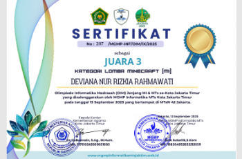 Olimpiade Informatika Madrasah (OIM) Jenjang MI & MTs Se Kota Jakarta Timur