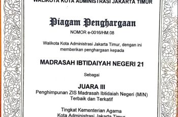 MIN 21 RAIH PENGHARGAAN BAZNAS